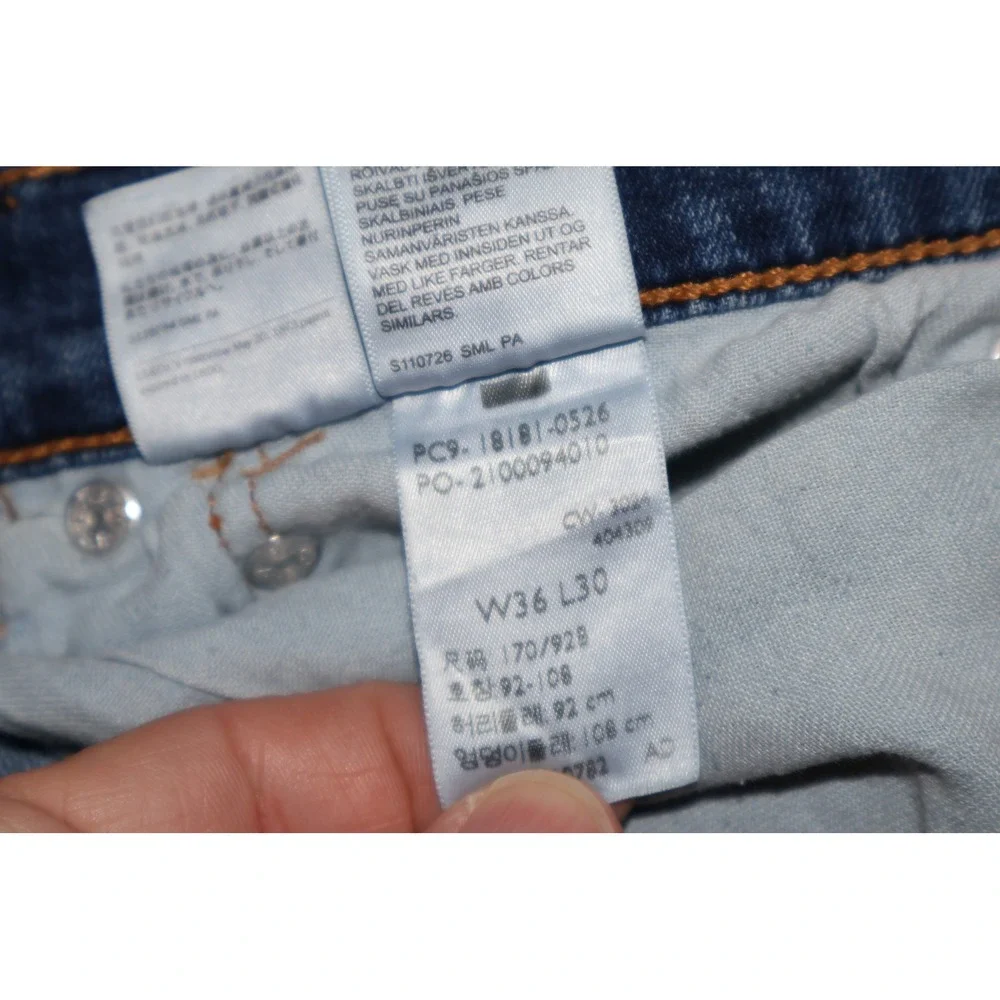 Levi's Strauss & Co 541 Jeans Mens 36x30 Blue Athletic Taper All Seasons Tech